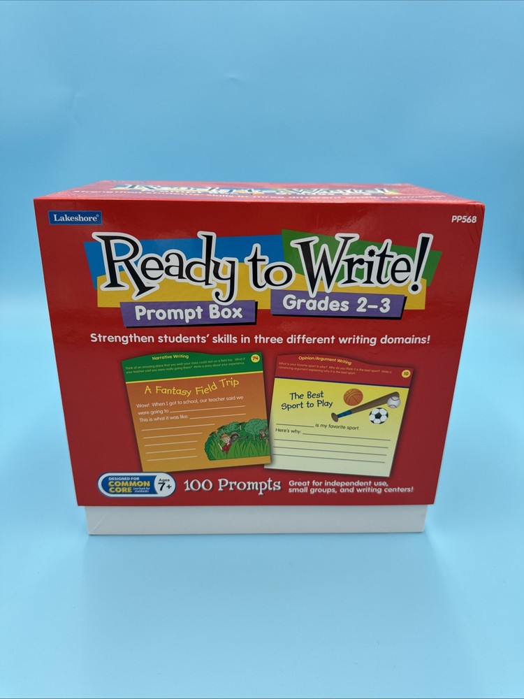 Lakeshore-Ready to Write! Prompt Box 100-Grades 2-3- PP568