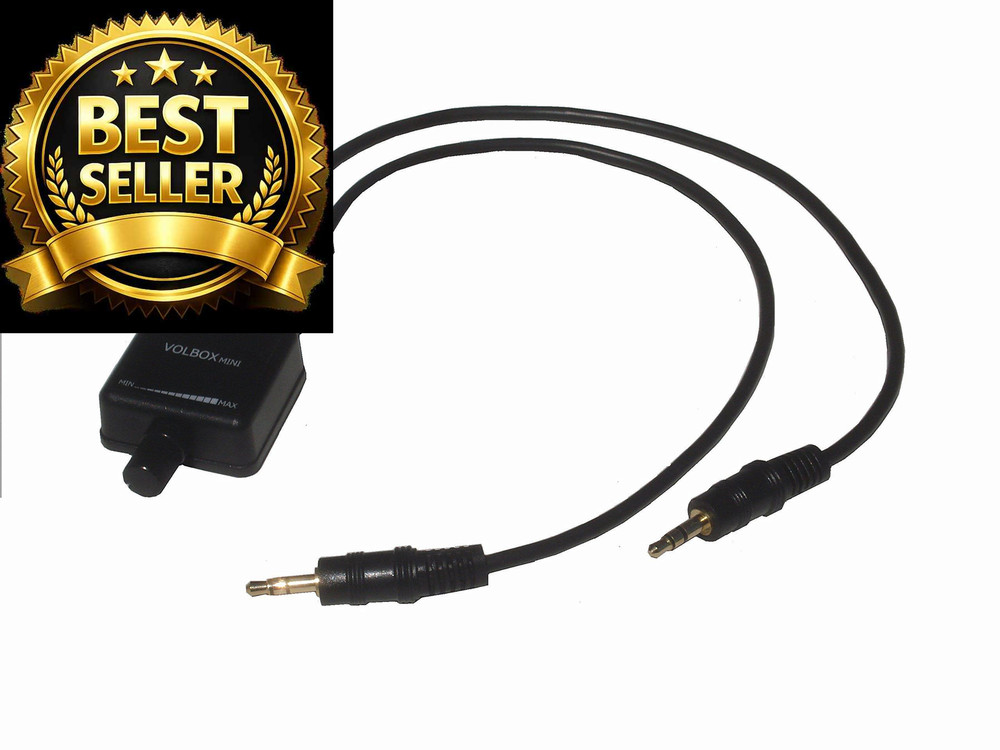 Volbox Mini inline volume control in-line headphone audio adjuster Black