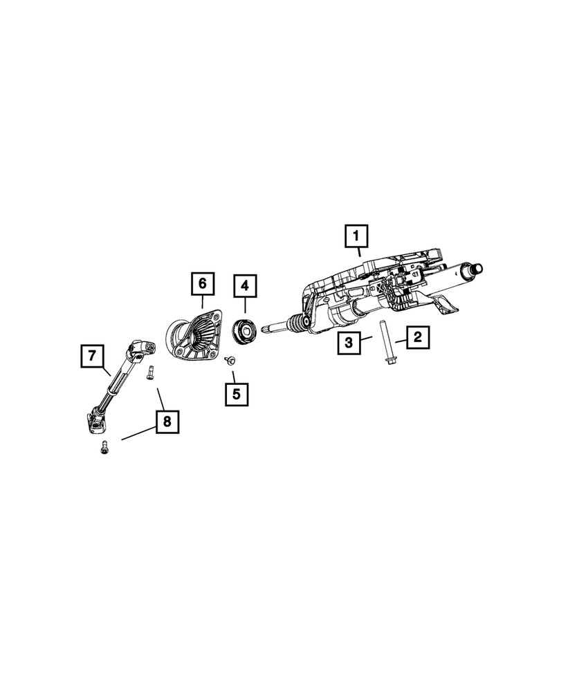 Genuine Mopar Steering Column 68140621AD