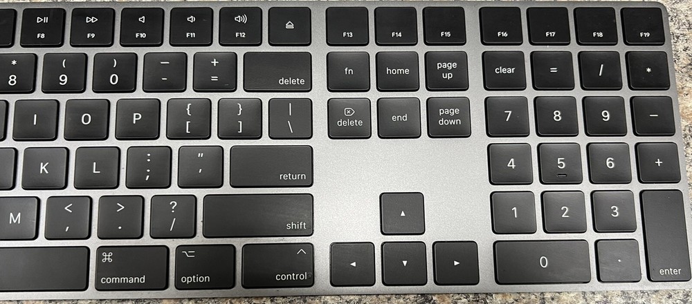 Apple Magic Wireless Keyboard Replacement Gray KEYCAPS KEYS (MRMH2LL/A) (A1843)