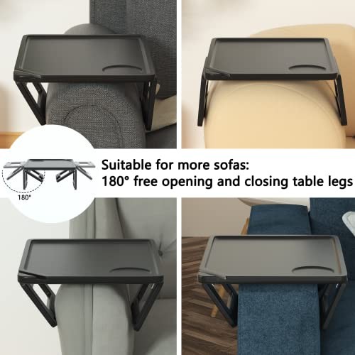 Couch Arm Tray Table Stmatdecis Sofa Arm Clip Table,Armrest Tray Table Black