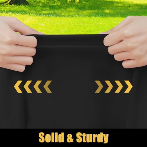 Rectangle Table Cloth, Waterproof Elastic Fitted 72" x 30" (Rectangular) Black