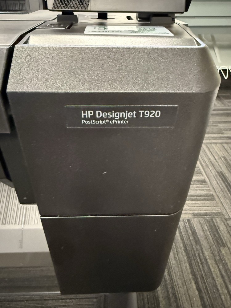 HP Designjet T920 Wide Format Printer Plotter - Free Ohio Delivery