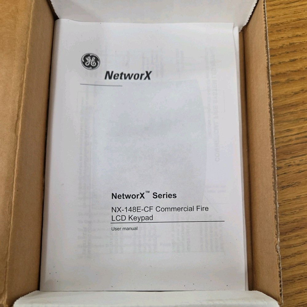 Interlogix GE Security NX-148E CF LCD Red 48 Zone Keypad