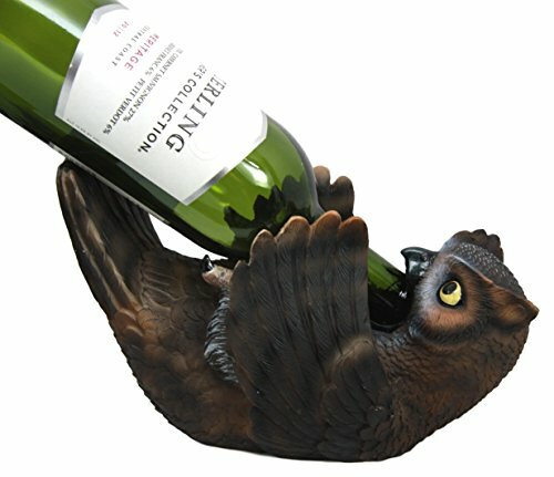 Wise Owl Guzzler Wine Bottle Holder Rack Kitchen Decoration