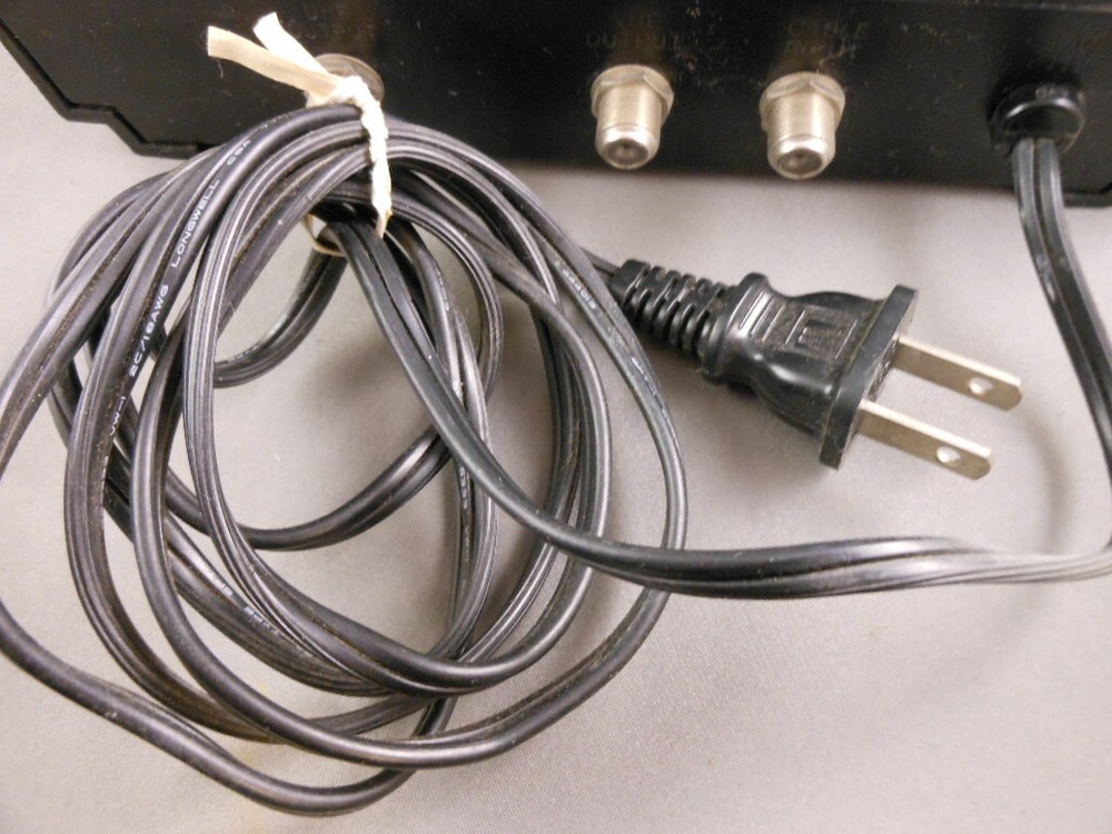 Tempest Universal VHF to UHF 47 Channel Converter Cable Box w/ Conversion Chart