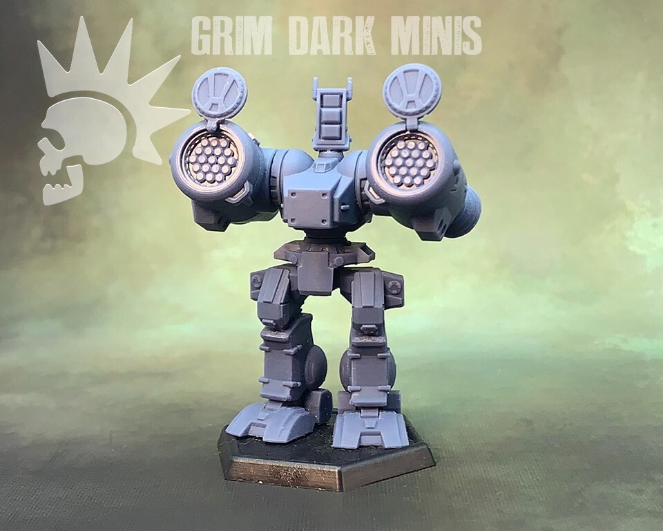 BTech Scale - Longbow proxy mech - small missiles (retro style)