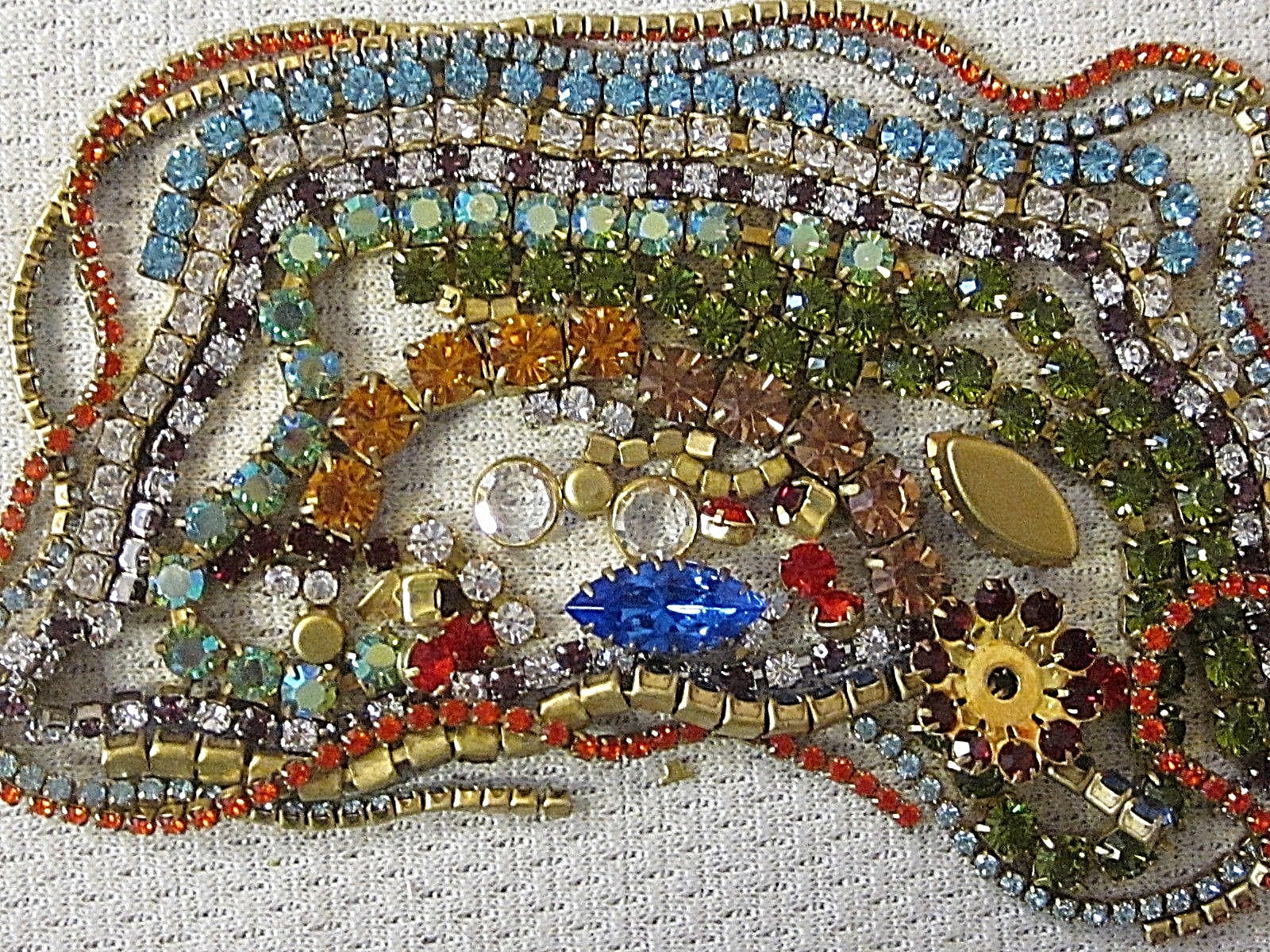 100% SWAROVSKI RHINESTONE CHAIN ROPE SETTINGS LOT VTG NOS DESIGN FINDINGS CRAFTS
