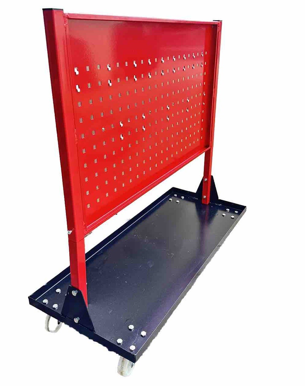 Hanging Peg Metal Board Portable Rack Cart For Auto Body Frame Pulling Clamps