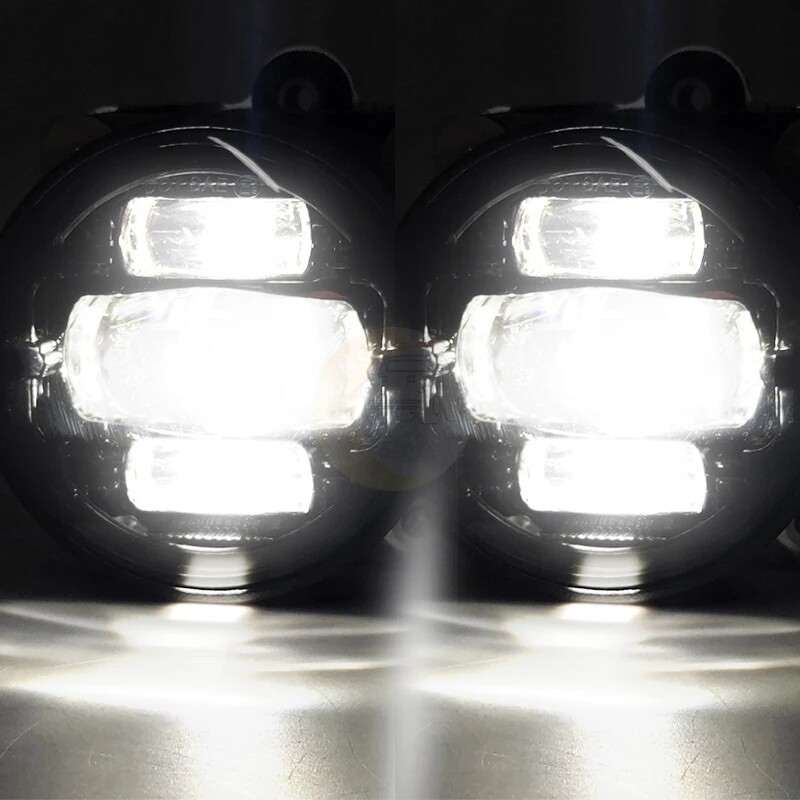 Black LED Driving Fog Lights For Honda Goldwing GL1800 2001-2010 Fog Lamps 2PCS