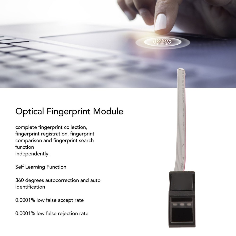 Optical Fingerprint Module Autocorrection High Security Level Low FAR