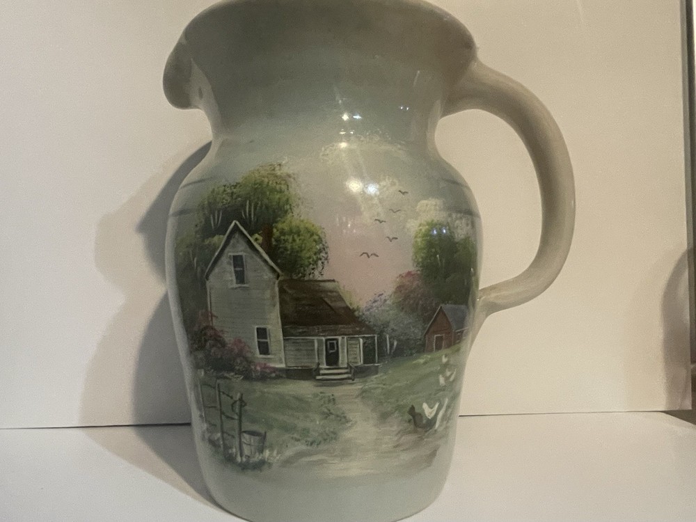 Hand Painted Pottery Picture