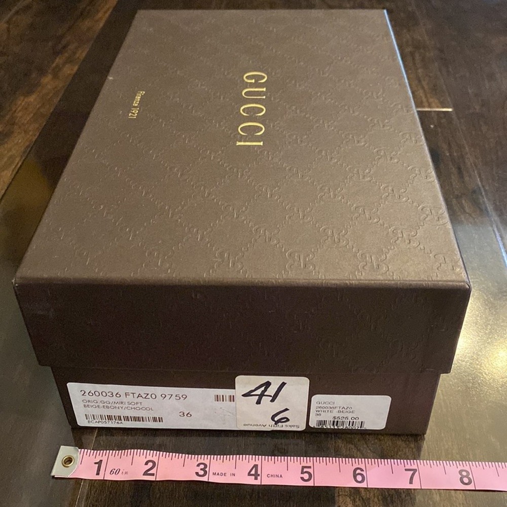Gucci box empty authentic 12”x 7”x 4.2”