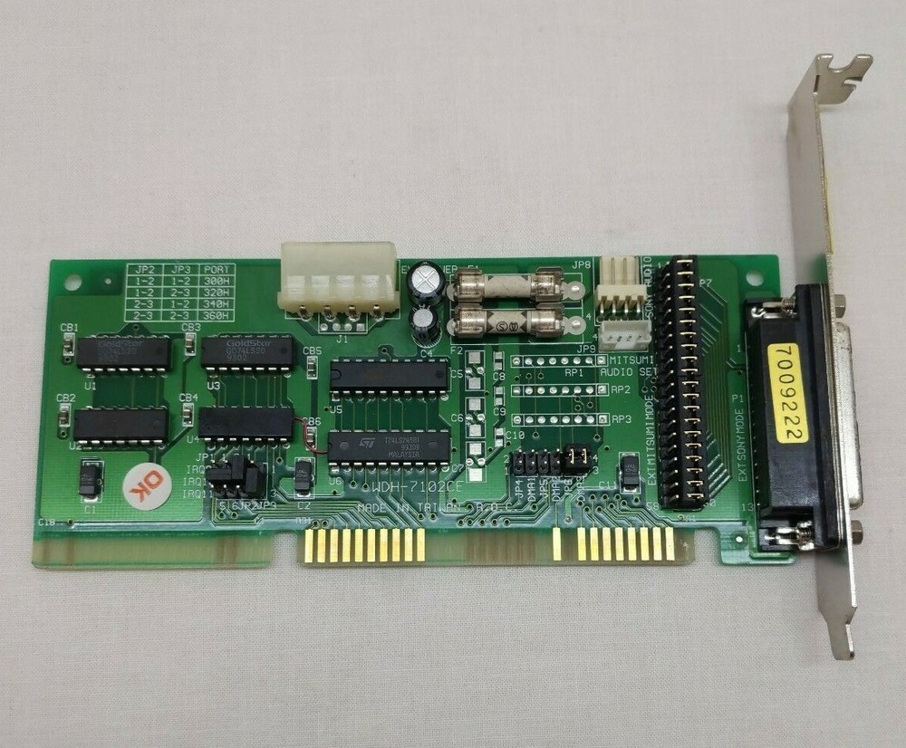 Mitsumi Sony WDH-7102CE 16 Bit SCSI Controller Card