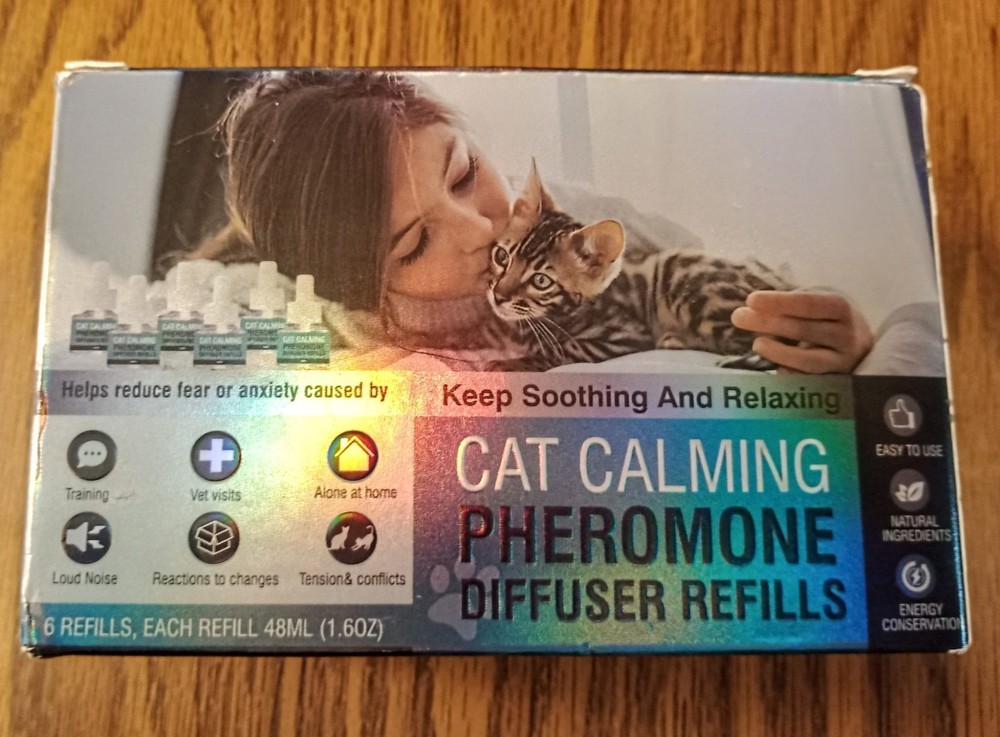 Cat Calming Pheromone Diffuser Refills 6 Pack 48ml exp 4/28 NEW IN BOX