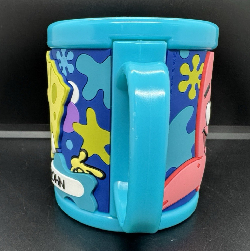 Universal Studios Spongebob Kids Plastic Drinking Mug Cup JOHN Name