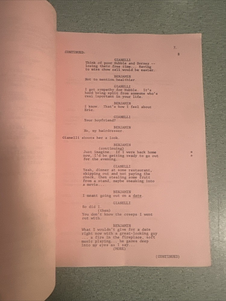 1981 CBS TV Script Screenplay PRIVATE BENJAMIN “Man On The Floor”