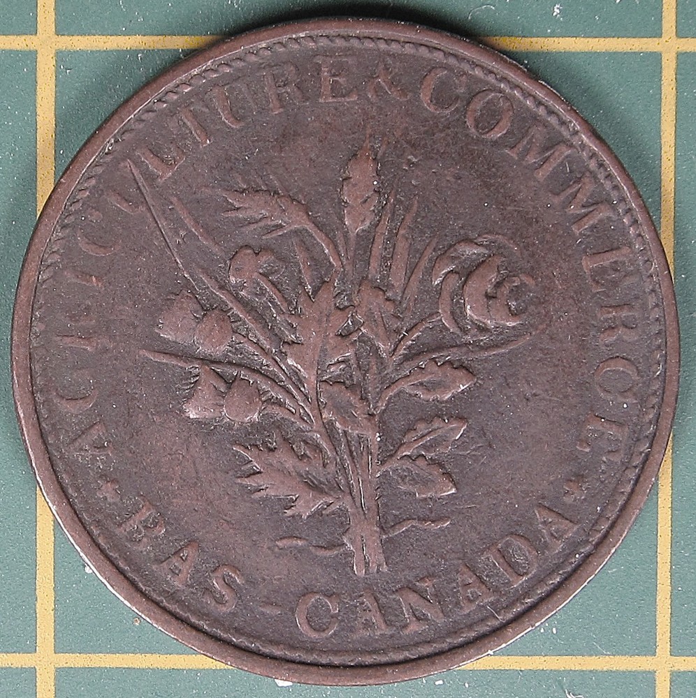Lower Canada Un Sou token LC-28