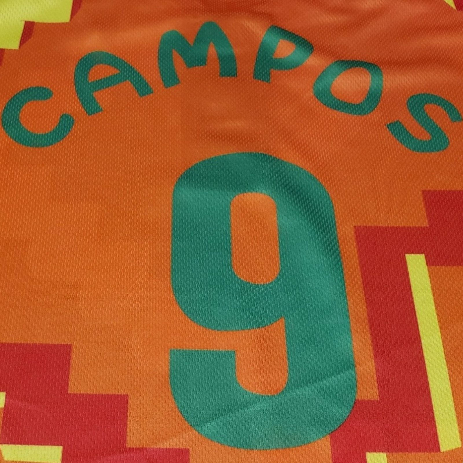 Jorge Campos # 9 Multicolor ORANGE/PINK/PURPLE NIKE RETRO - XXL