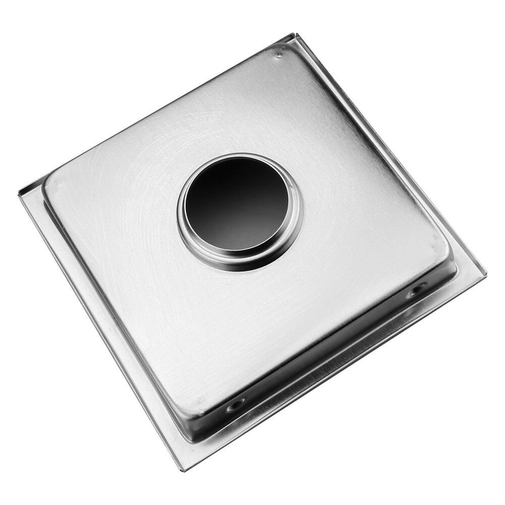 Square Shower Floor Drain 6-Inch Tiled Insert Grate Strainer