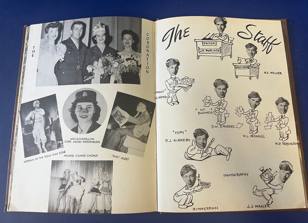 GODFELLOW ARMY AIR FIELD CLASS BOOK 44 E- BASIC FLT. TRAINING