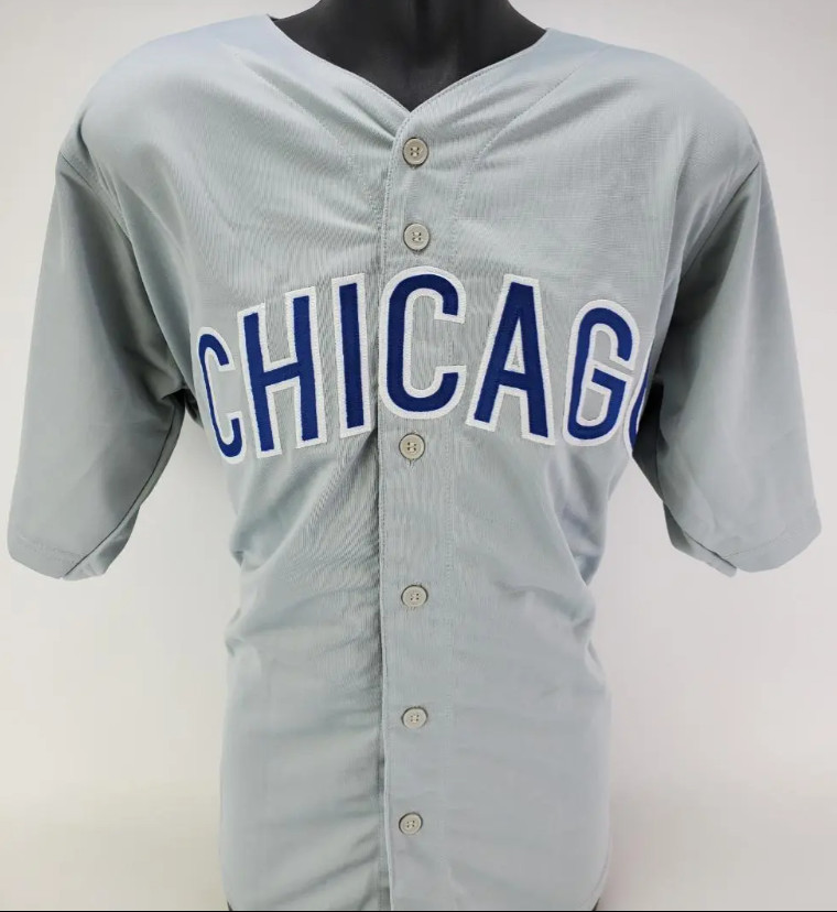 IAN HAPP Signed Chicago Cubs Custom Jersey (JSA Basic COA)