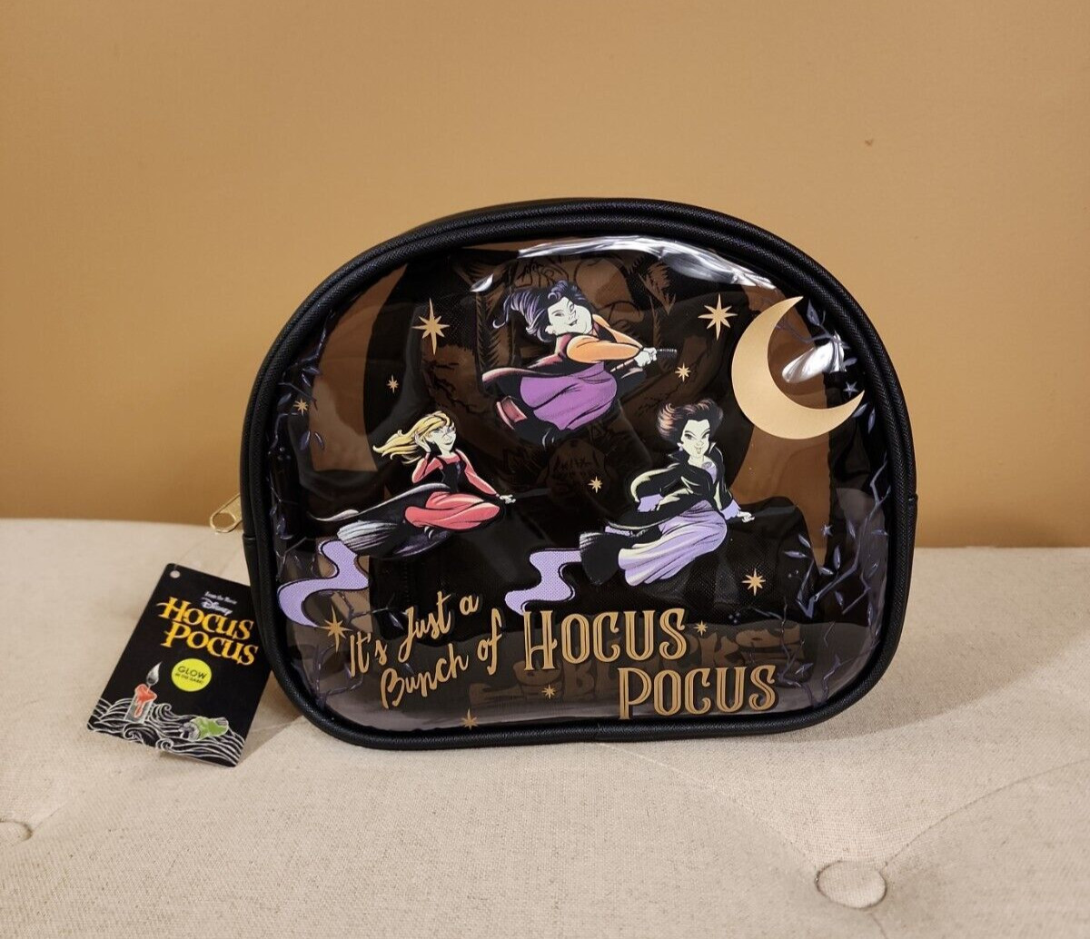 Disney Hocus Pocus Sanderson Sisters Cosmetic Bag 3 Piece Set Makeup Pouch NEW