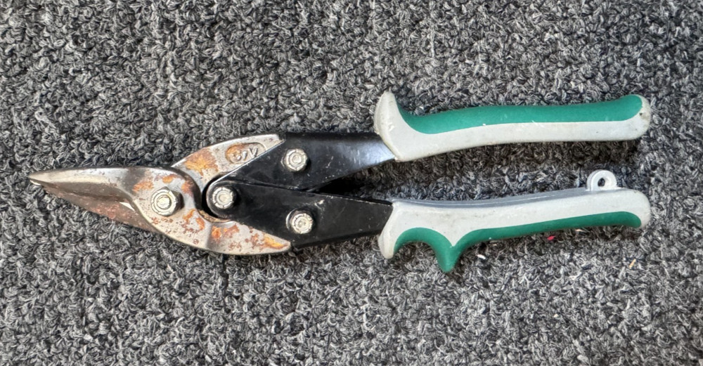 WORKFORCE Aviation Snip Right Cut Offset Tin Cutting Shears