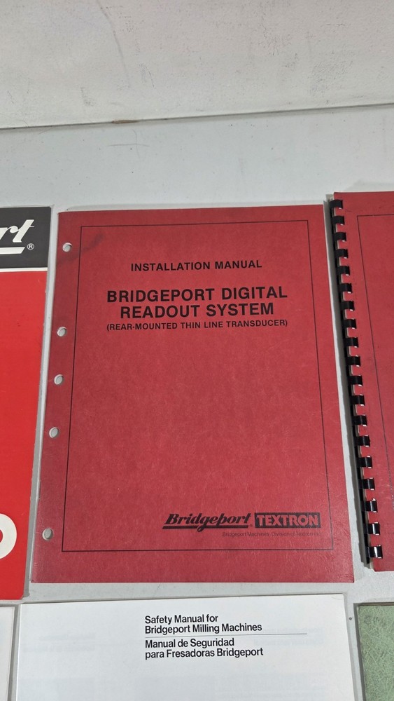Bridgeport Milling Machine Operator's Maintenance & Repair Manuals