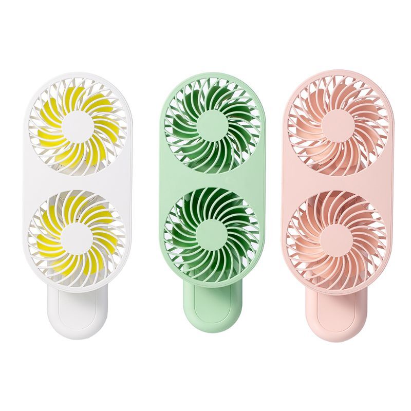 Small Handheld Fan for Office Table 3 Speeds Quiet USB Cable Powered