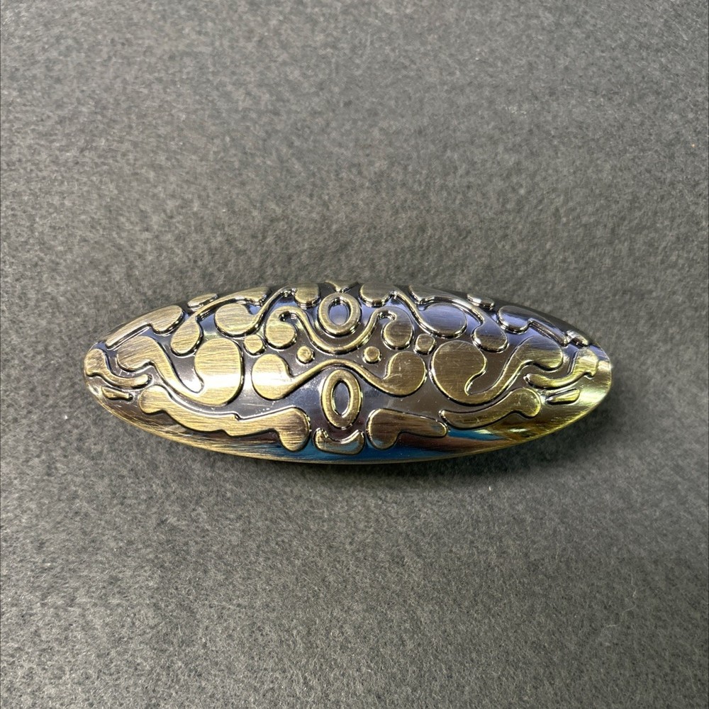 Scroll Knob Pull Antique Brass