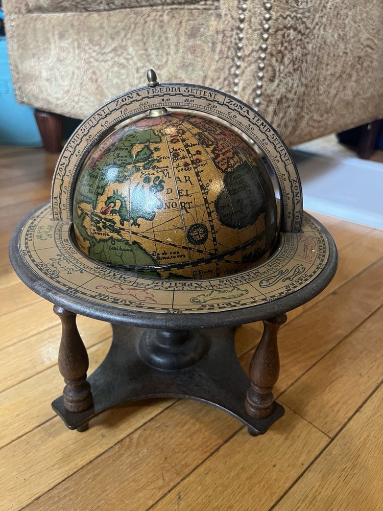 Vintage Italian Astrological Desktop Globe