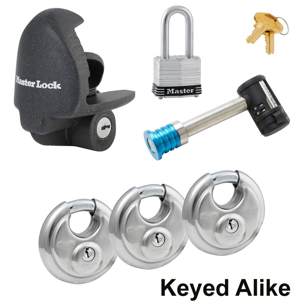 Master Lock - 6 Trailer Locks Keyed Alike 6KA-37940-3
