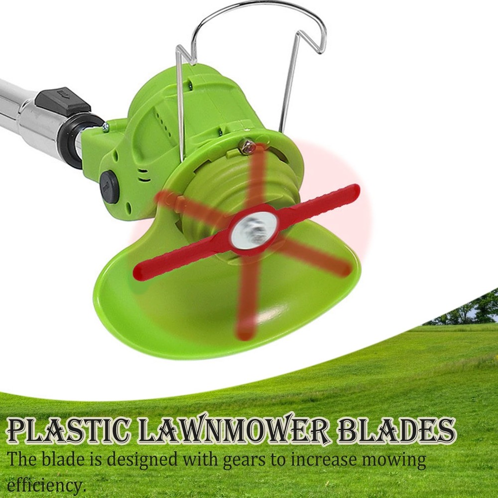 60 Pcs String Trimmer Head Blades Replace, Weed Eater Wacker Blades Plastic Repl