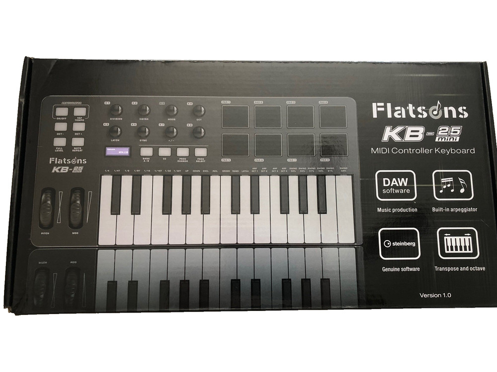 Flatsons Kb-25 Mini USB MIDI Controller Keyboard
