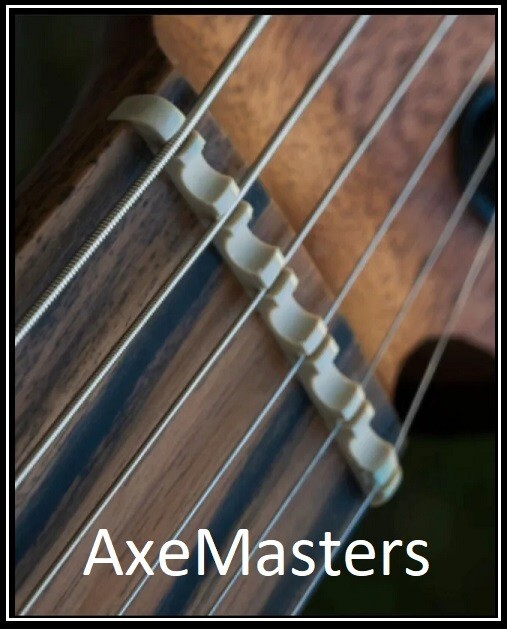 GeetarGizmos SCALLOPED BONE NUT - made for FENDER / SQUIER Guitar - Flat Bottom