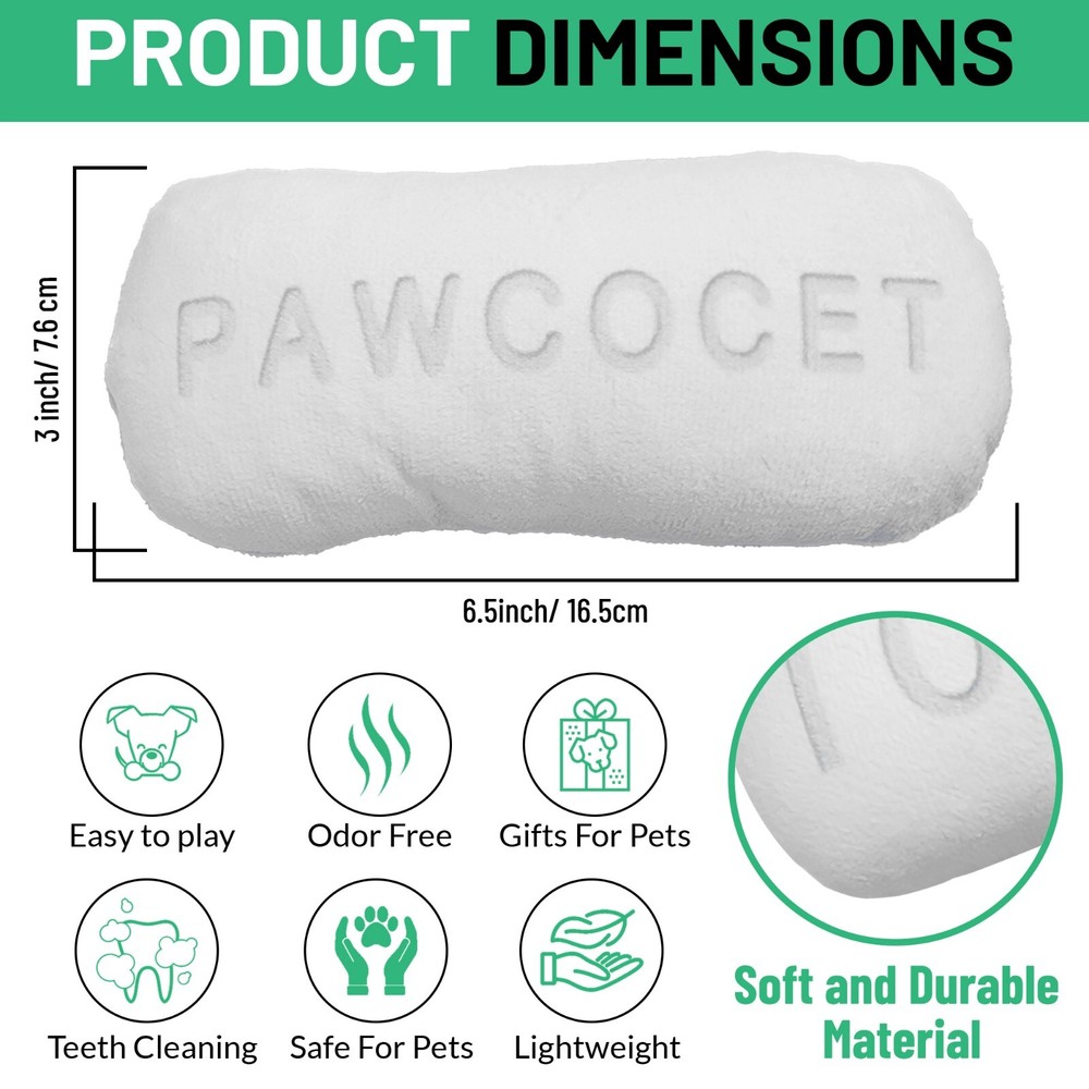 Pill Parody Plush Dog Toy