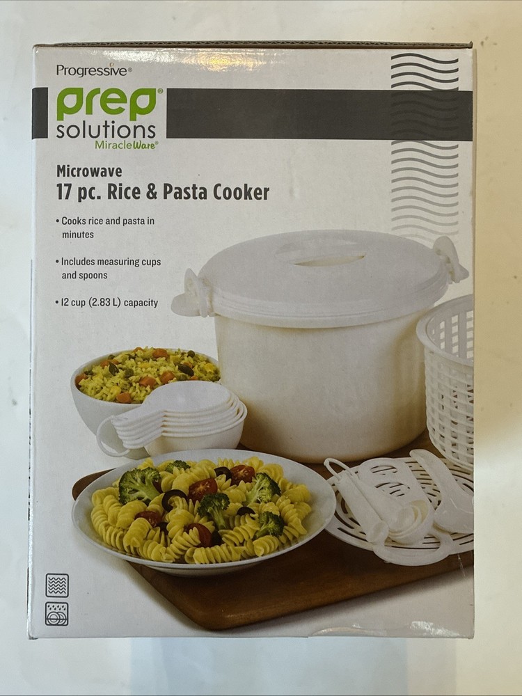 Miracle Ware Progressive Prep Solutions Microwave 17 Pc Rice & Pasta Cooker