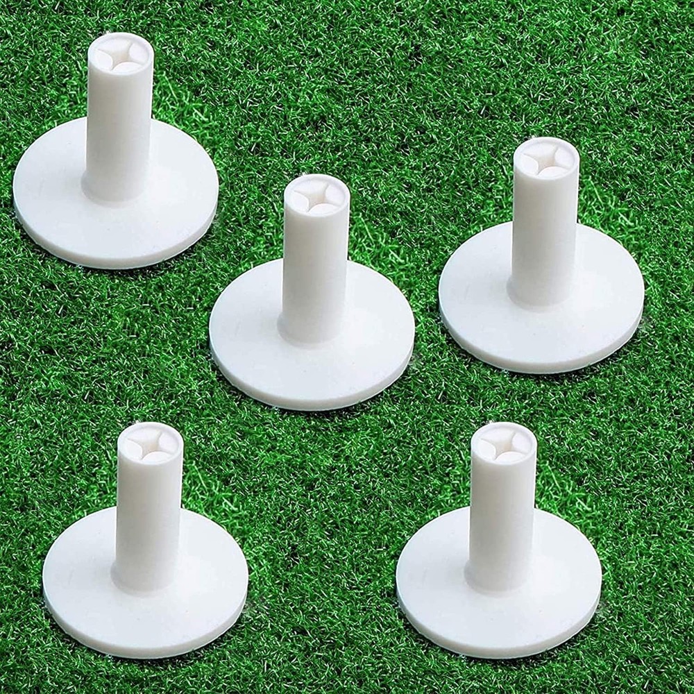 5 Pack Rubber Tee Adaptor for Golf Practice Compatible with All Tees