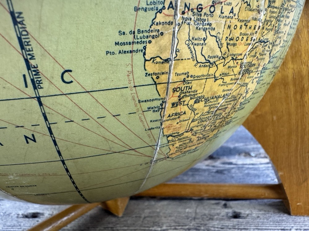 Vintage Weber Costello Globe With Base