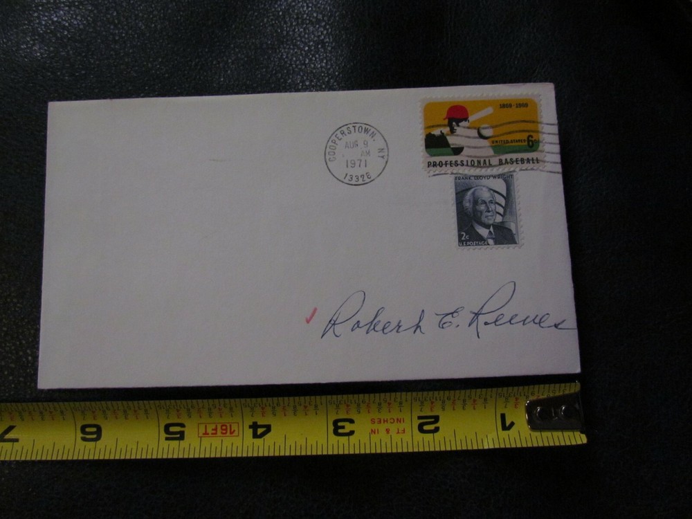 Robert Reeves Autographed Envelope JSA Auction Certified