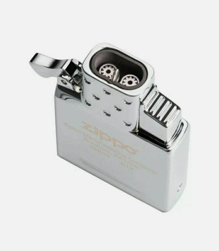 Zippo Authentic Classic Navy Matte 239 Design Double Torch Lighter Gift Set