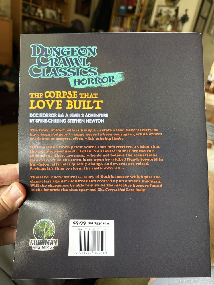 Goodman Games Dungeon Crawl Classics The Corpse That Love Built Module 2018