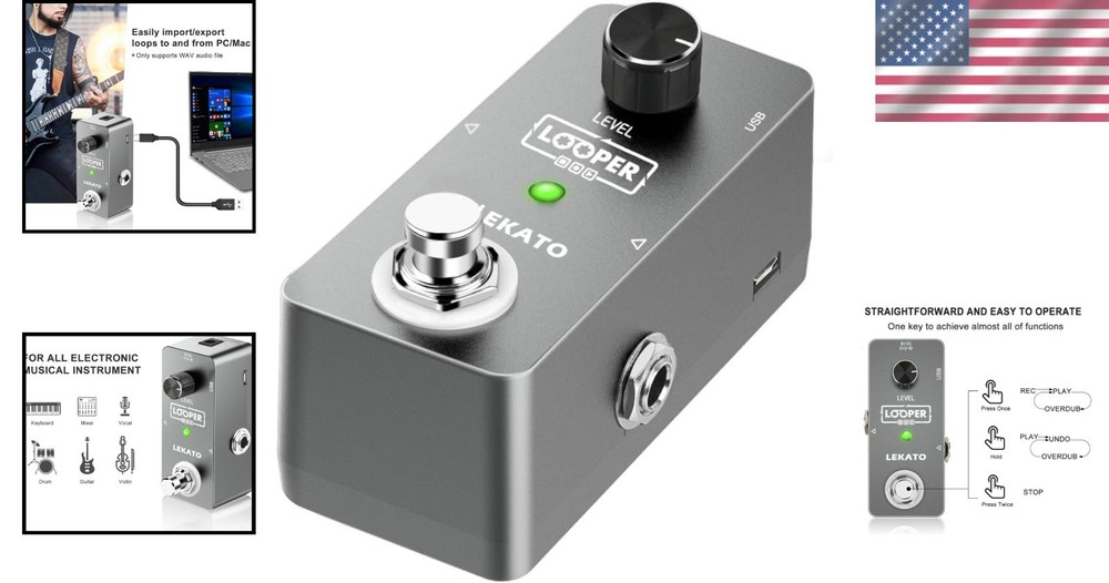 Intuitive Guitar Loop Pedal - Single-Knob Operation