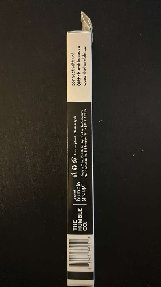 Plant-Based Sensitive Toothbrush White Black 2 Count