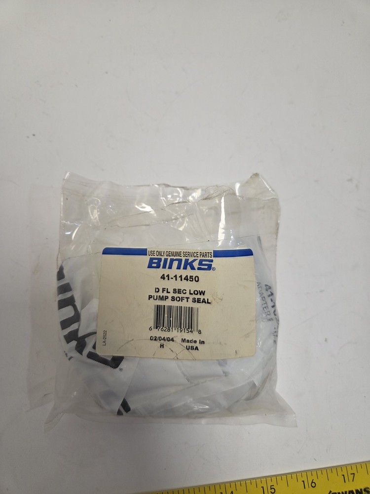 Binks 41-11450 D Sec Low Pump Soft Seal Kit