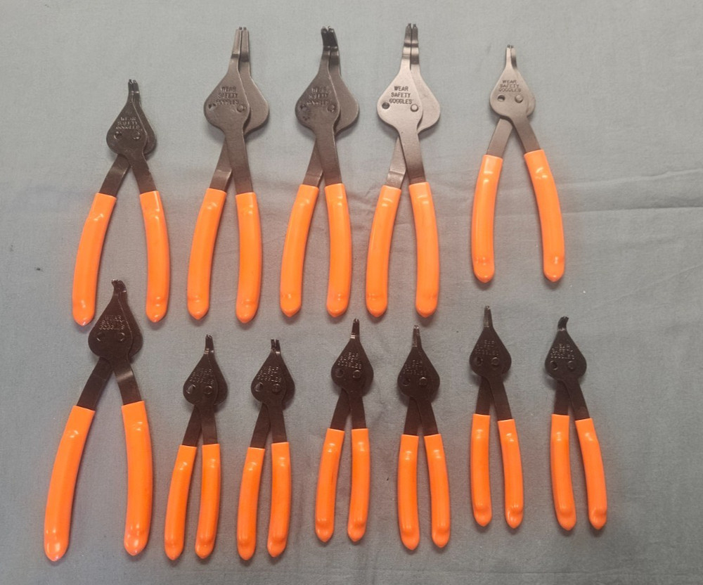 Lang Tools 3495 Snap Ring Pliers Set 12 Piece Internal External with Case