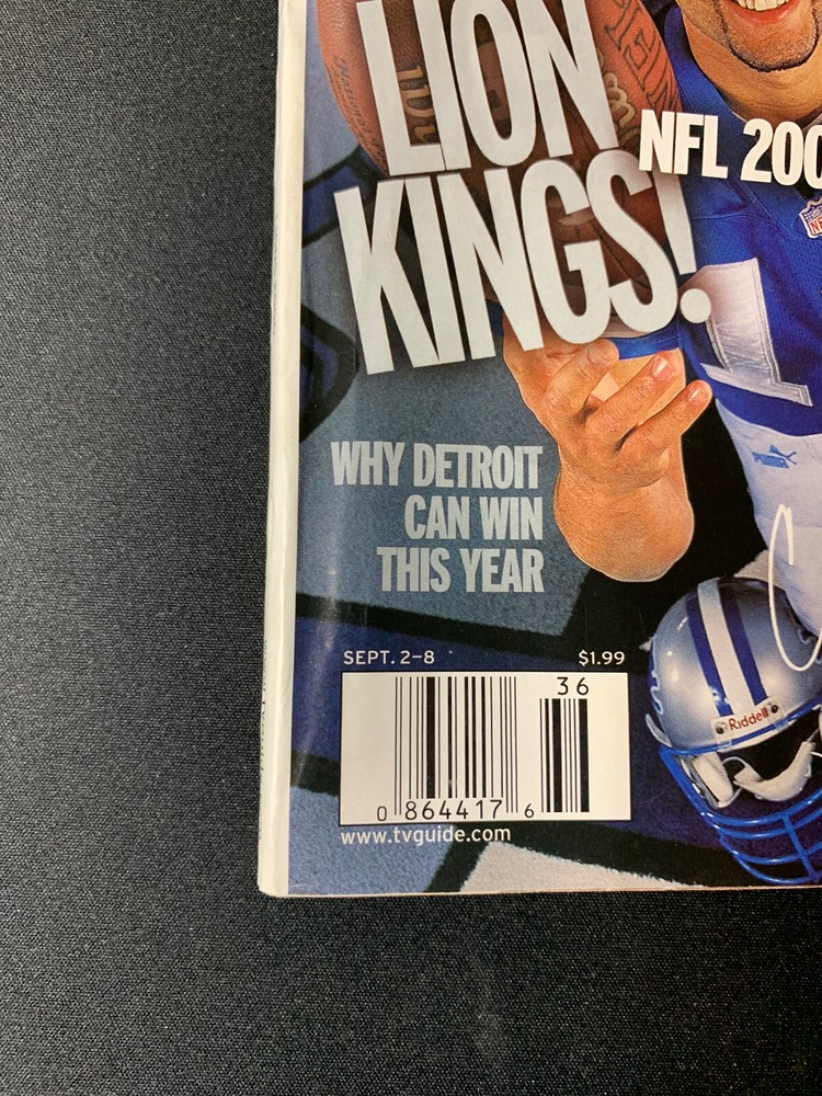 Charlie Batch Tv Guide Sept 2-8,2000