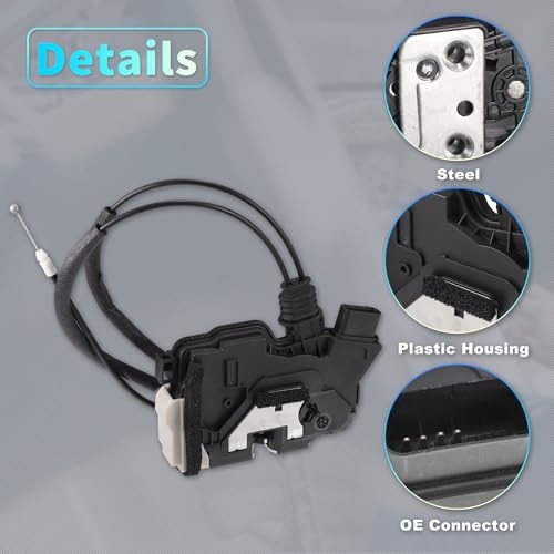 Replacement Rear Left Driver Side Power Door Lock Actuator Motor with Cable