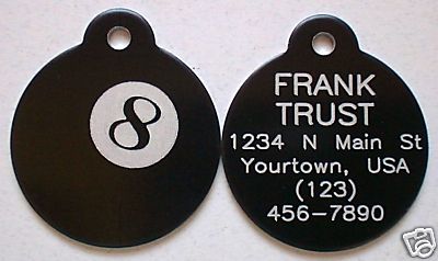 COOL ID TAG FOR YOUR POOL & BILLIARDS CASE!